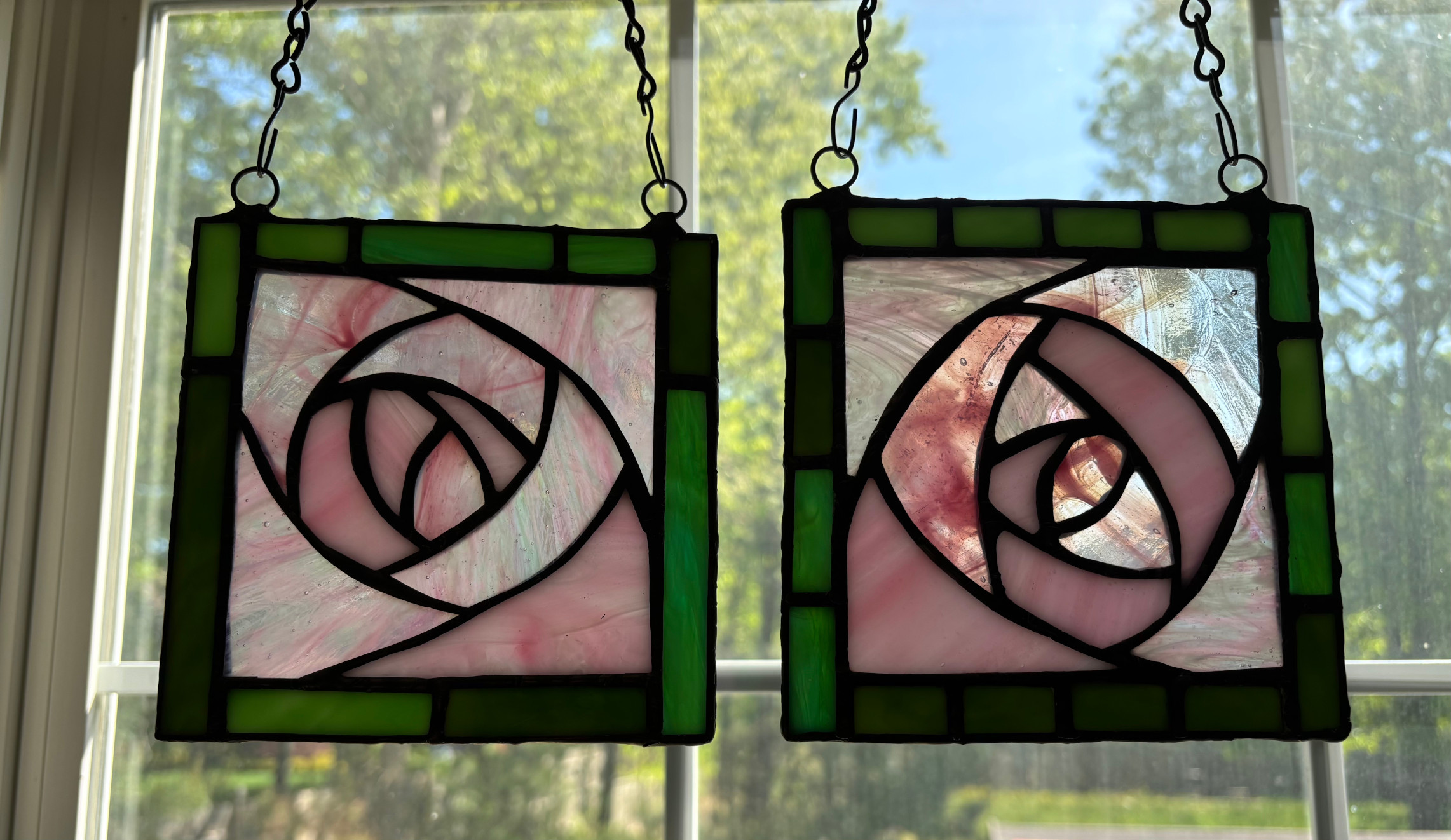 Rose study panel pair